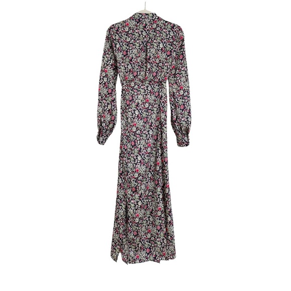 Cinq à Sept New Quin Floral Print Long Sleeve Dress Size 0 Blue Multicolor - Picture 8 of 8